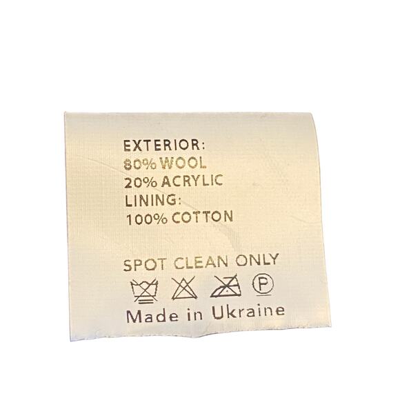 Ruslan Baginskiy Monogram Logo Embroidered French Beret Wool-Blend Preppy Sz M - Picture 8 of 11